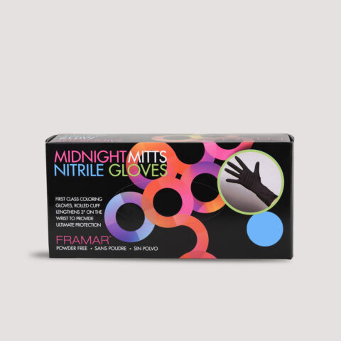Midnight Mitts nitrilne rukavice za bojenje medium