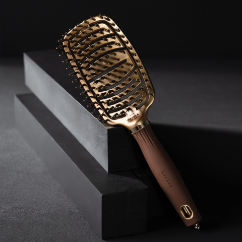 EXPERT CARE FLEX Boar&Nylon Bristles Gold&Brown
