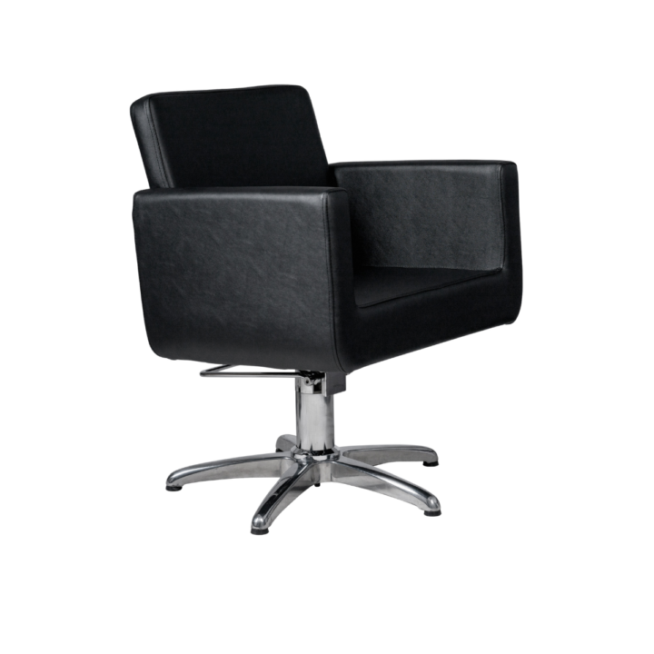 MUDI Chic E Black Hairdressing Chair with Star Base