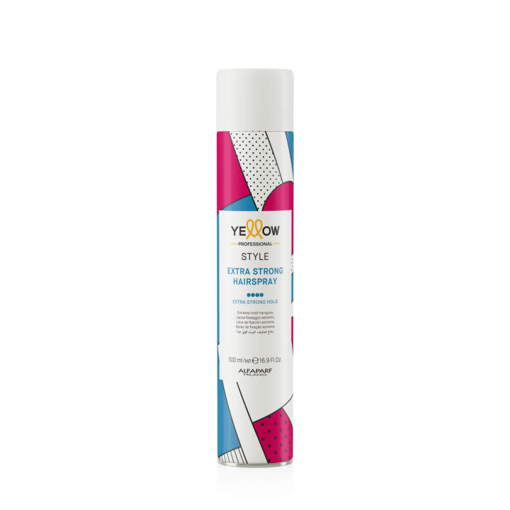 YELLOW PROFESSIONAL EXTRA STRONG HAIRSPRAY 500ml